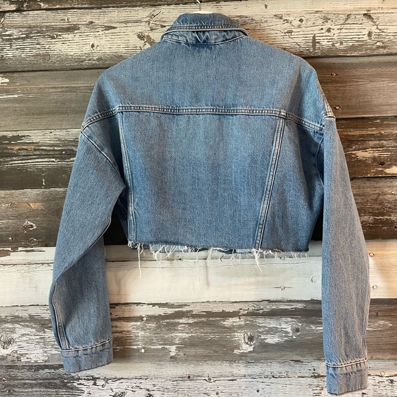 TopShop Cropped Jean Jacket - Picture 3 of 3